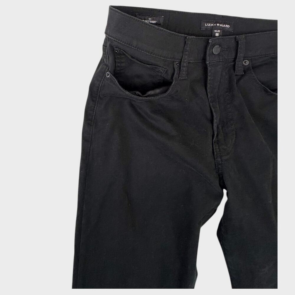 Lucky Brand 121 Slim Straight Mens 32 x 32 Black Pants - Picture 12 of 14